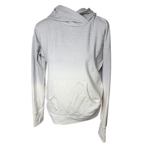 Calia dip dye ombre hoodie XS gray white
